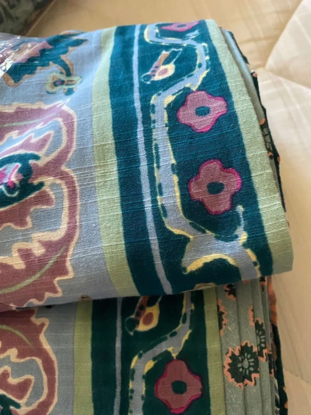 ANTHROPOLOGIE  DARBY DUVET QUEEN W/Q SHAMS 2 EA W/ CURTAINS SET OF 2 EA ALL NEW